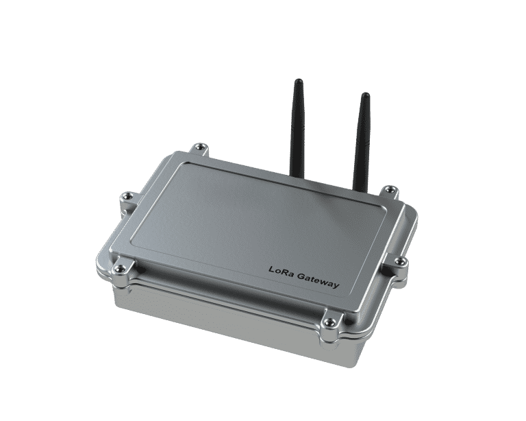 Lora Gateway ile sensörlerden gönderilen veriler toplanabilmektedir. RS-485 iletişim portu bulunmaktadır. Gateway birimi Ethernetli ve GSM’li ve Lokal olarak çalışabilmektedir, dâhili gömülü GSM haberleşme birimi, sim kart yuvası, harici anten çıkışı vardır, 15 Km kadar veri transferine izin vermektedir.